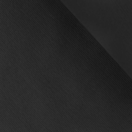 Boordstof katoen 38 cm breed - 50cm - 000 (zwart)