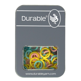 Durable Stekenmarkeerders ringen 10mm, 12mm en 14mm; 90 stuks assorti kleuren