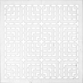 Sashiko sjabloon vierkanten patroon maat 10 x 10 cm