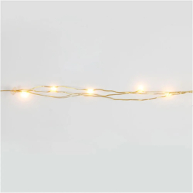 LED Slinger met lampjes goud