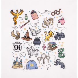 Harry Potter Borduurkit 18x20cm Symbolen