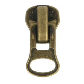 Ritsenschuiver metalen rits-geschikt nr.10 - Goud