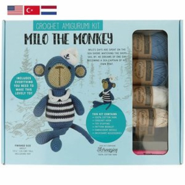 Milo the Monkey Tuva haakpakket amigurumi​​​​​​