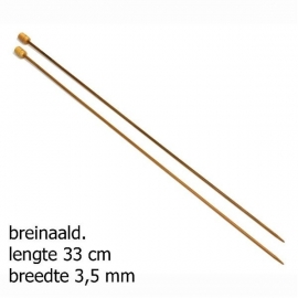 Pony breinaald 33cm bamboo 3.5mm