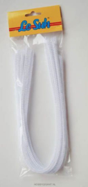 10x Chenilledraad 50 cm wit
