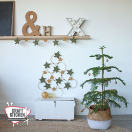 Kerstboom van ringen (Gratis download)