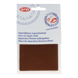 Opry Reparatiedoek stevig opstrijkbaar 12x40cm 0881 - bruin