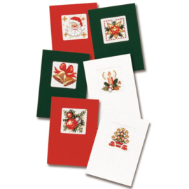 Kerstkaarten borduurpakket - set van 6 - Pako