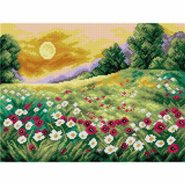 Orchidea 2519J Stramien voorbedrukt weide (30x40cm)