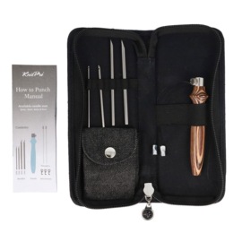 KnitPro Punch needle set Earthy Wood