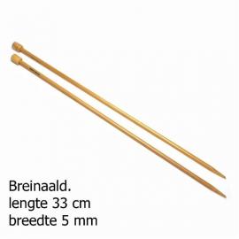 Pony breinaald 33cm bamboo 5mm