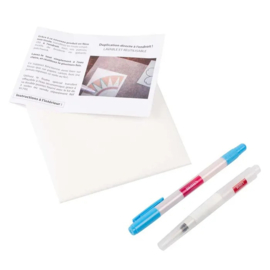 Bohin Transferpapier kit met markeerpen uitwasbaar
