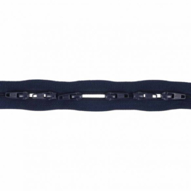 210 Spiraal rits aan de meter (3 meter) incl. 6 schuivers - Donkerblauw