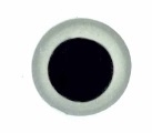 Dierenogen tweekleurig zwart/wit 12mm (1 paar)