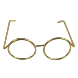 Durable Metalen brilletje voor Amigurumi 35mm zak 5 stks (goud)