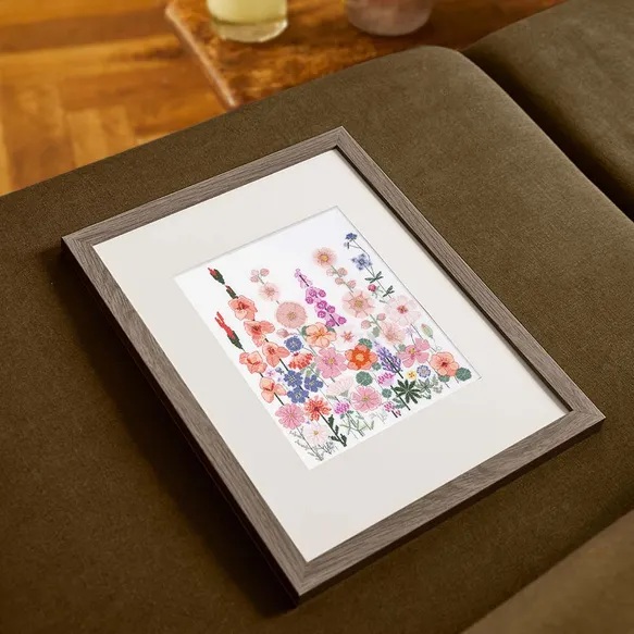 DMC Kruissteek kit klimbloemen 31x24,7cm - 1st