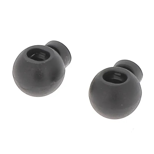 Bohin Koordstopper 1-gaats - 18x15mm zwart