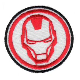 Applicatie Button Iron Man geborduurd