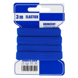 Blauwe kaart elastiek 10mm - 3 meter - (215 blauw)