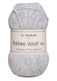 17601 Bohème Velvet  fine - Light grey