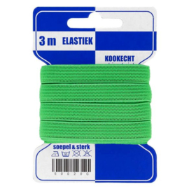 Blauwe kaart elastiek 10mm - 3 meter - (547 groen)