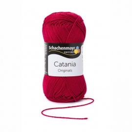 192 Catania haak/brei katoen kleur: Wijnrood 192