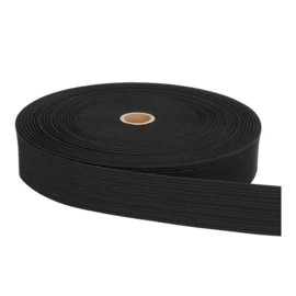 Pyjama elastiek 40mm zwart (50cm)