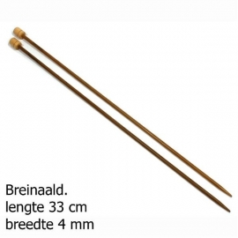 Pony breinaald 33cm bamboo 4mm