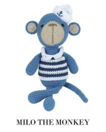 Milo the Monkey Tuva haakpakket amigurumi​​​​​​