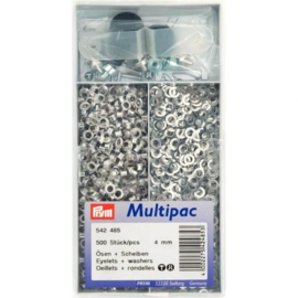 Prym Ringen met schijven 4mm Multipack - 500st