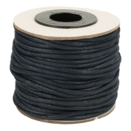 Gevlochten koord wax 4mm (per meter)