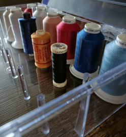 Opbergdoos voor hoge klossen. Maat: 25 x 29,5 x 8 cm