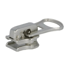 Schuiver voor zware metalen rits nr.8 - zilver