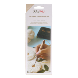 KnitPro Punch needle set Earthy Wood