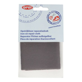 Opry Reparatiedoek stevig opstrijkbaar 12x40cm 9685 - grijs