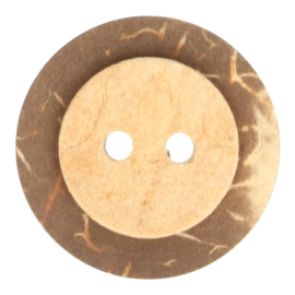 Houten knoop kokos-licht 23mm