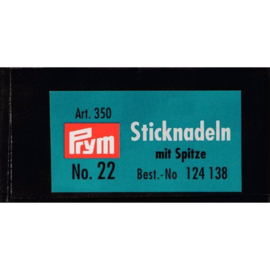 Prym Borduurnaalden nr.22 met punt 0.90x40mm - 5st
