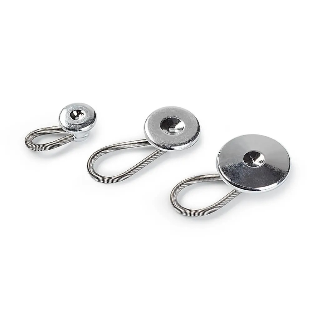Prym Flexi-knopen met lus 10-19mm zilver