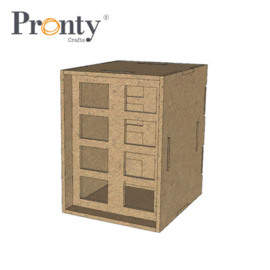 Pronty MDF Half Box Acrylic Pens Storage