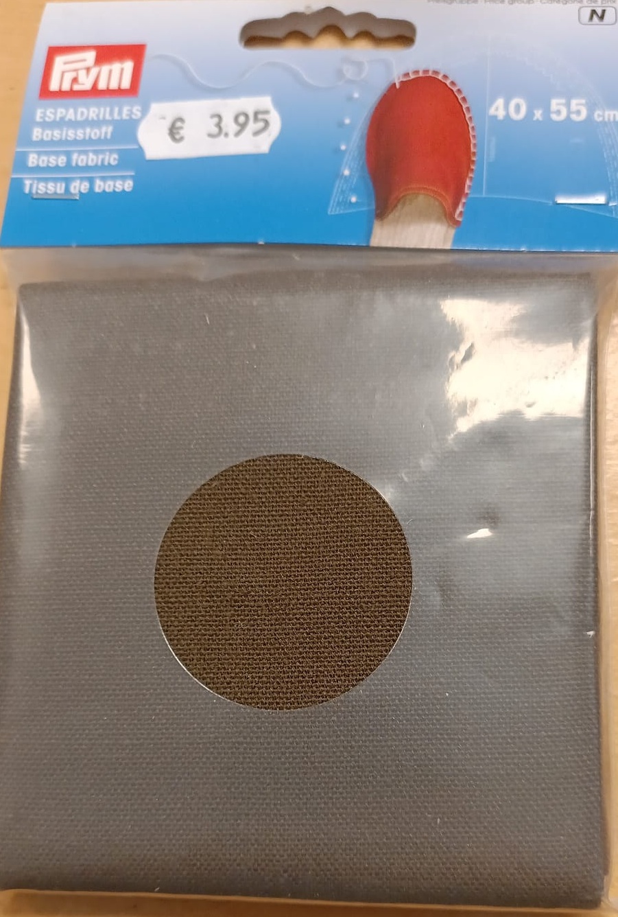 Prym Espadrilles - Basisstof 40x55cm - Bruin