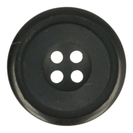 Knoop maat 20 - 12,5mm zwart