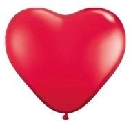 Hart ballon - rood