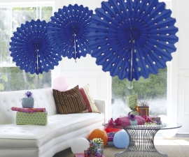 Honeycomb fan blauw