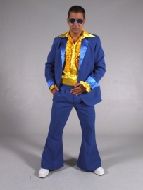 Disco / 70`s kostuum blauw