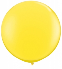 Ballonnen 90cm jumbo geel