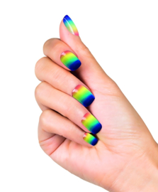 Kunstnagels regenboog