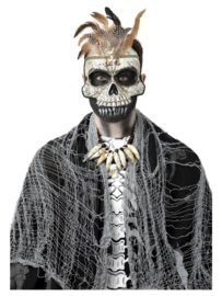 Voodoo Priest Skull oogmasker