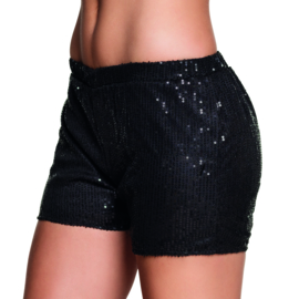 Hotpants sequins zwart