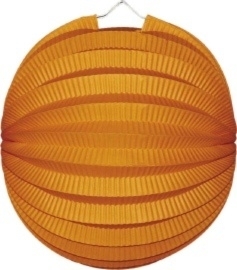 Oranje lampion rond 23cm
