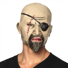 Latex hoofdmasker Piraat | Zeerovers